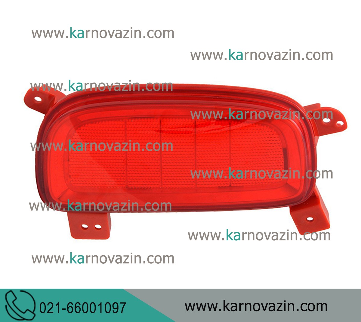 Night view on the rear bumper