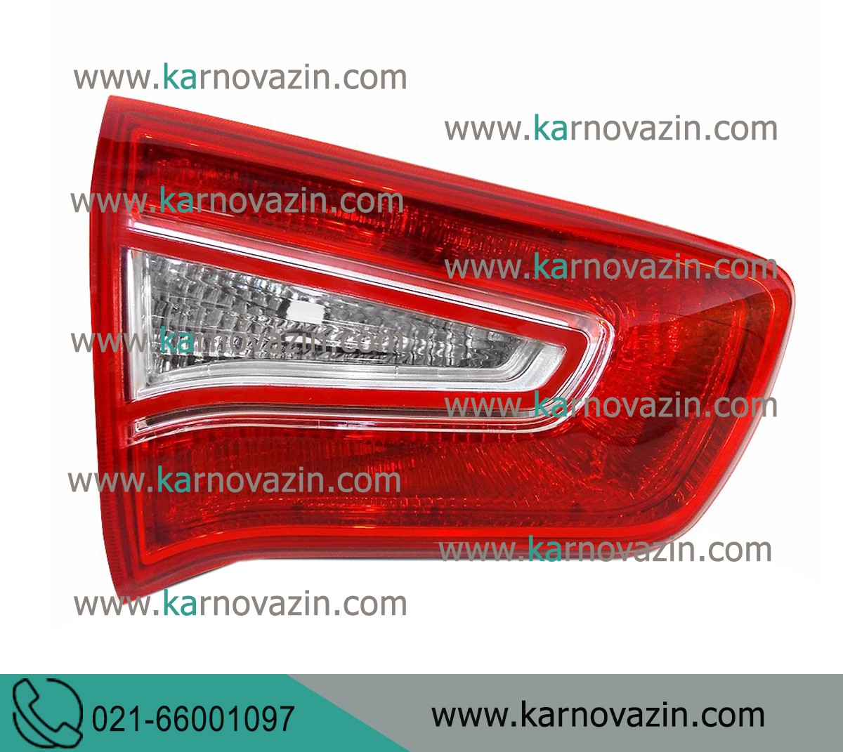 Night view on the rear bumper