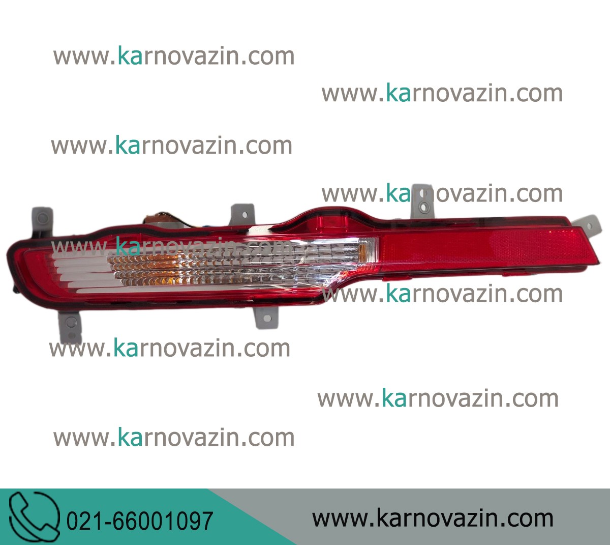 Night view on the rear bumper شب نمای روی سپرعقب اسپورتیج