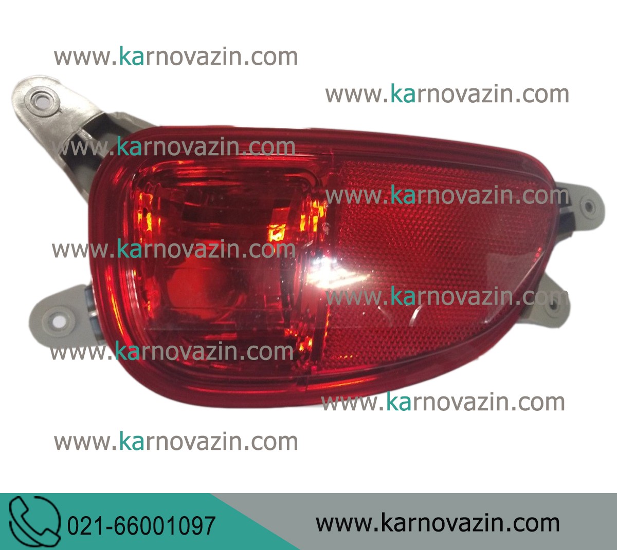 Night view on the rear bumper